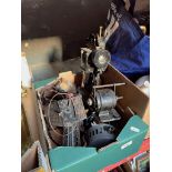 A circa 1920s antique Baby projector British Pats, made in France, for 9.5mm film with