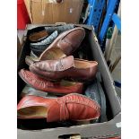 A box of shoes to include Grenson.