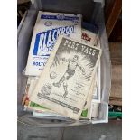 A box of football programmes between 1950s to 1960s