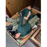 A box of Action man type figures