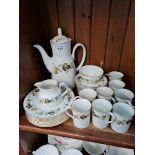 Royal Doulton Larchmont coffee set for 8 including coffee pot - 27 pieces