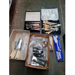 Various items of cuttlery including boxed knife sets, collectors spoons etc.