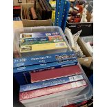 A crate of jigsaws including Gibson's, all puzzles in original sealed packaging