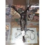 A bronze Jesus figure, 20cm.