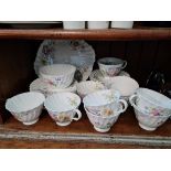 Royal Doulton Arcadia tea wares for 10 people, appx 32 pieces
