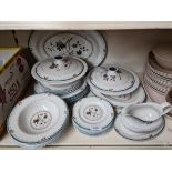Royal Doulton Old Colony dinner wares - approx 34 pieces including platters and serving dishes