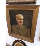 Early 20th century school, portrait depicting an officer, oil on canvas, 50cm x 60cm, indistinctly