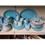 A Poole Twin Tone dinner service approx. 65 pieces