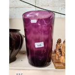 Purple glass vase