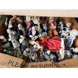 A box of figurines