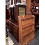 Various items of furniture; a mahogany sideboard/chest of drawers, an Edwardian bedside cabinet,