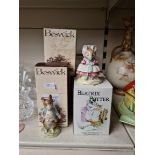 8 Beswick and Doulton boxed Beatrix Potter figures and an empty box