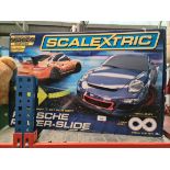 A boxed Scalextric Porsche Power Slide.