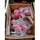 A box of mainly Cricket Balls, some unused