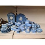 Wedgwood jasper wares including a clock - appx 28 pieces