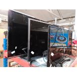 A 40" Panasonic LCD tv with remote, a Panasonic Freeview box, a 32" Samsung tv with remote and