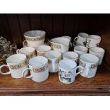 Wedgwood Marguerite 18 piece coffee set for 8 people with Royal Worcester set of 6 coffee cups and