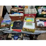 Four boxes of mainly bus related ephemera including pamphlets, timetables etc.
