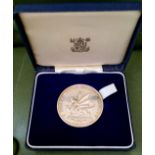 A Royal Mint Prince of Wales Investiture Medal 1969, hallmarked silver, cased.