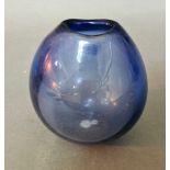 A Holmgaard glass vase.