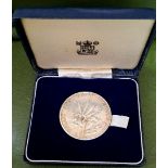 A Royal Mint Prince of Wales Investiture Medal 1969, hallmarked silver, cased.