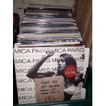 A box of approx. 120 12" records, circa 1980s, Duran Duran, Ultravox, OMD, Level 42, Gary Numan etc.