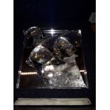 Swarovski - Wonders of the sea "Community" crystal figure, with box.