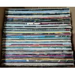 A box of aprox. 70 rock and pop LPs, circa 1970s, Gary Numan, Jefferson Starship, Supertramp, Yes,