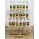 23x Gordon & Macphail Connoisseurs Choice single malt scotch whisky miniatures, various distilleries