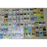 A box of mainly Pokemon cards and other collectors cards.