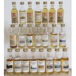 40x scotch miniatures comprising 18 Campbeltown Commemoration 12 year old vatted malt scotch