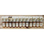 12x Gordon & Macphail Connoisseurs Choice single malt scotch whisky miniatures, various distilleries