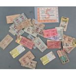 A collection of vintage railway tickets