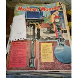A collection of 1930s Modern Wonder magazines, 110 in total.