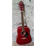 A Westfield accoustic guitar, model no. B200-RD, in case.