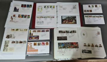 A collection of various first day covers.