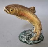 A Beswick leaping trout, height 17 cm.