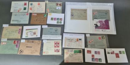 A collection of German fieldposts and stamps etc.