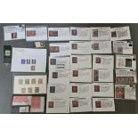 A collection of GB stamps, maily penny reds to include 1845 strip of 4 plate 61, 1851 strip of 4