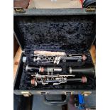 A Czech 'La Couture' clarinet in case.