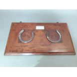 A pair of wedding presentation horseshoe "Dancing Pumps" gifted to F.G. Fontannaz (Liverpool-