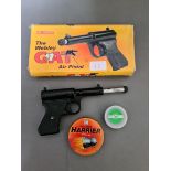 The Webley Gnat .177 LOV 2 air pistol, with original box & pellets (BUYER MUST BE 18 YEARS OLD OR