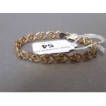 A 9ct gold bracelet, gross wt. 6.8 grams.