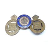 3 WWI service badges to include a 1914 example and 2 X 1915.