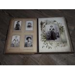 A Victorian photograph album.