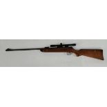 A B.S.A .177 calibre air rifle with B.S.A. x2 sight, serial no. N8784, 104cm long (BUYER MUST BE