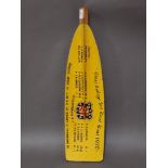 A Cambridge boat race oar blade, length 68cm.