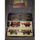 Hornby M1 Goods Set 0 gauge clockwork train set.