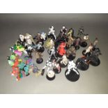 Assorted Star Wars and Marvel figures.