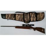A Diana MOD. 38 .22 calibre air rifle with Nikko Stirling Mountmaster 3-9x40 sight, serial no.